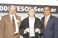 Dr. William Hartley, Dr. Rod Ellis and Harry Sidhu